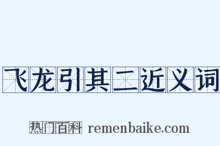 飞龙引其二近义词是什么意思的图片